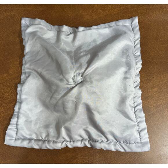 Carters Elephant Baby Lovey Security Blanket Plush Soother Gray‎ Satin Trim - Picture 4 of 6